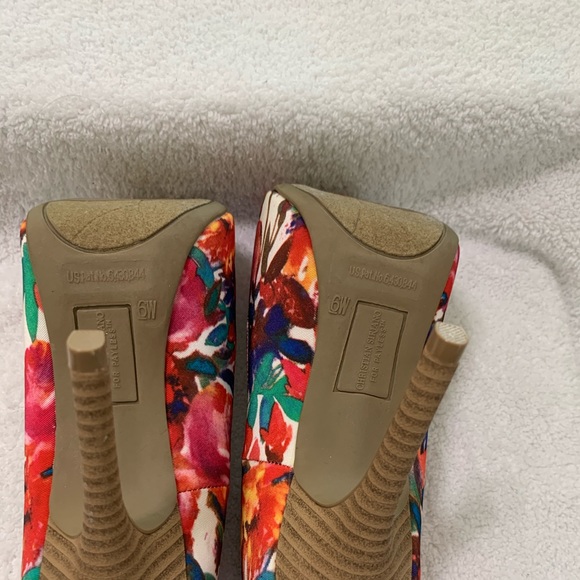 Festive and fun peep toe Sz 6W. Christian Siriano - Picture 7 of 13